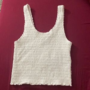 White Hollister crop shirt